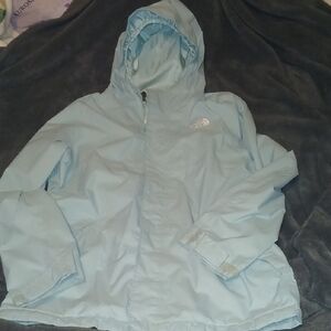 The North Face Kids Light Blue Raincoat